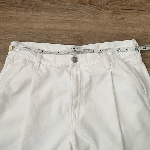 agolde ellis trouser jean in milkshake | low slung wide leg baggy pants | sz 28 - Picture 7 of 11